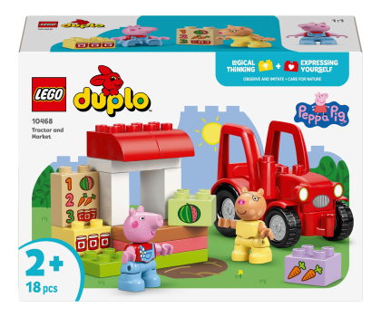 Klocki LEGO® LEGO DUPLO 10468 Peppa Ciągnik i rynek